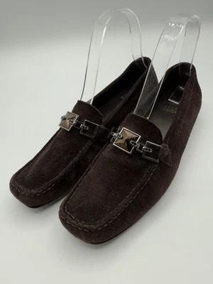 Stuart Weitzman Loafers Shoes Womens Size 5.5 N Brown Suede Driving Moc Slip-On - Image 1 of 4