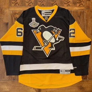 Reebok NHL Pittsburgh Penguins Carl Hagelin #62 Black Jersey XL Stanley Cup 2016 - Picture 1 of 12