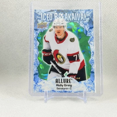 2023-24 Upper Deck Allure Iced Breakaway Green #IB20 Ridly Greig 137/249 - Image 1 of 2