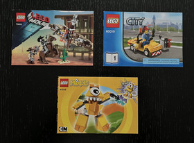 Lego Instruction Manual Lot (3) Lego Movie (70800) City (60019) & Mixels (41506)