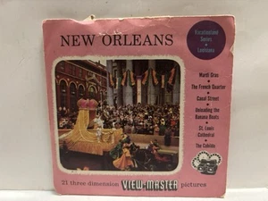 Vintage 1955 View-Master 3-Reel Set New Orleans Complete EUC A659 Ultra Rare Rarität - Bild 1 von 2