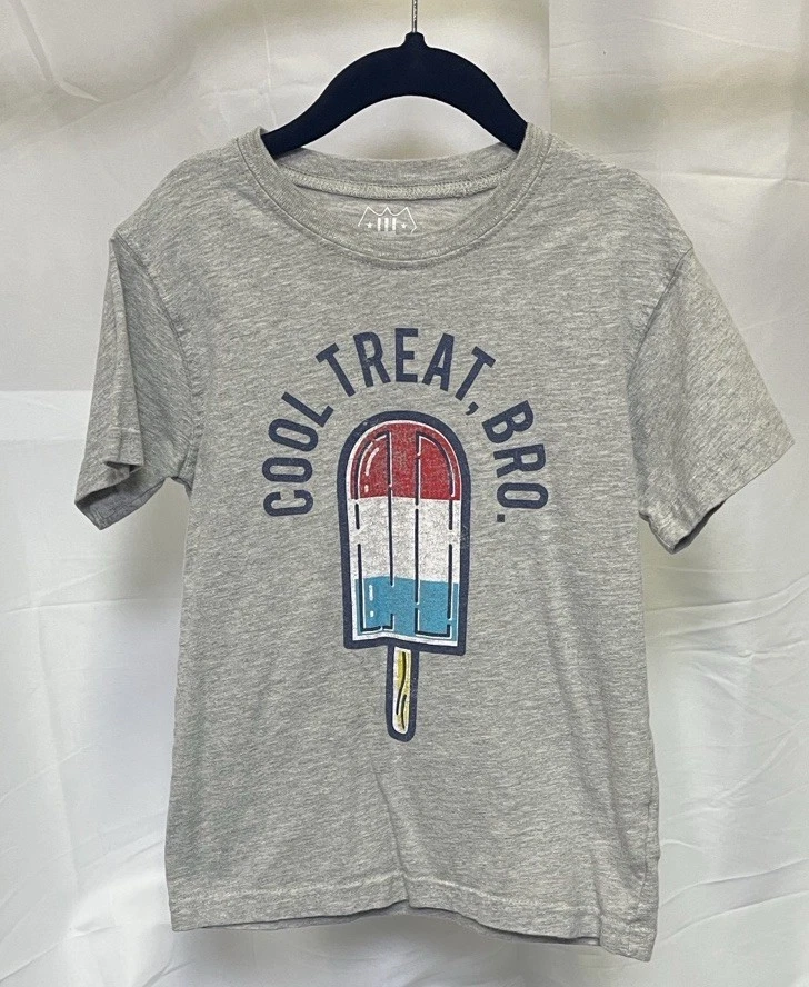 Camiseta gris con gráfico de paleta Wes and Willy para niños talla 4 Foto 1 de 4