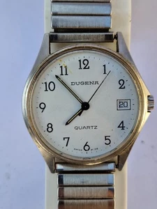 U8 Dugena reloj de pulsera reloj para hombres cuarzo acero inoxidable 11187 801045/136 - Imagen 1 de 6