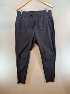 Pantalones de chándal negros grandes con cremallera al tobillo entrenamiento gimnasio nuevo sin etiquetas Ten Thousand Interval para hombre - Imagen 1 de 9