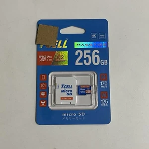 T-CELL Masstige Micro SD Card 256gb With Adapter - New Sealed - Picture 1 of 6