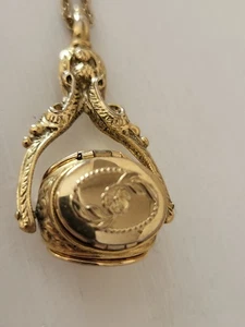 1928 Jewelry Gold-Tone 3 Locket 30 inch Necklace - Picture 1 of 11