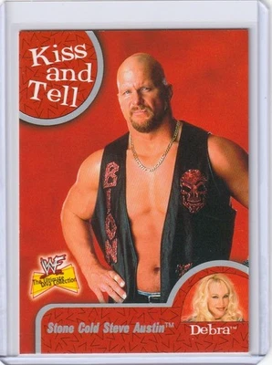 2001 Fleer WWF The Ultimate Divas Collection Kiss and Tell Steve Austin #4KT HOF - Image 1 of 2
