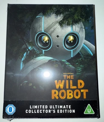 NEW Wild Robot 4K Full Slip SteelBook UCE UHD Blu-ray (UK) 556/3000 - Image 1 of 3