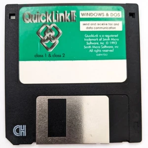 QuickLink II: Windows & DOS 3.5" Floppy Disk, Class 1 and Class 2 - Picture 1 of 1