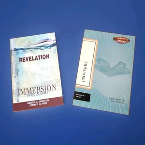 2 Bible Study Guides Lot Proverbs The Pursuit of God's Wisdom Kroll Revelations - Imagen 1 de 5