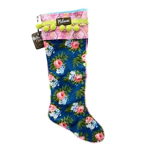 Matilda Jane Platinum Weihnachtsstrumpf blau Blumen Holiday Cottagecore RAR - Bild 1 von 5