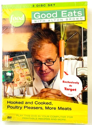 DVD Set  Alton Brown: Hooked & Cooked, Poultry Pleasers, More Meats - Image 1 of 4