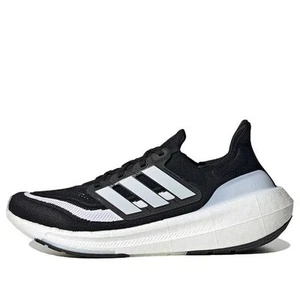 Size 11 Adidas UltraBoost Light Black White Mens Running Shoes HQ6340 - Picture 1 of 5