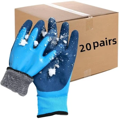 Guantes de trabajo impermeables de invierno con aislamiento térmico clima frío agarre exterior nuevos Foto 1 de 4