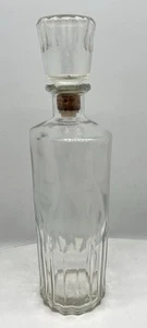Vintage Ball Glass Decanter with Original Glass Corked Stopper *Ships Fast - Picture 1 of 5