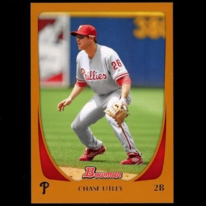 2011 Bowman #111 Chase Utley Orange Parallel SP #/250 Philadelphia Phillies - Bild 1 von 2