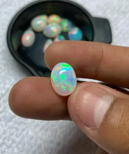 Natürlicher Äthiopischer Feueropal Cabochon Selten Feueropal Cabochon Welo Feueropal - Bild 1 von 7