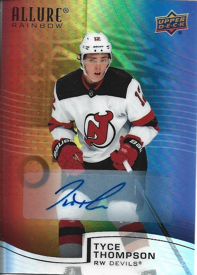 Tyce Thompson #R-13- 2021-22 Allure - Full Rainbow Auto Rookie - Image 1 of 1