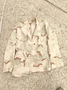 military coat desert Camoflauge Combat Army Large Long - Picture 1 of 3