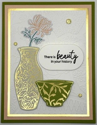 Stampin' Up! Kintsugi There Is Beauty Card w/Env UNLIMITED CARDS SHIP FOR $4.95! - Image 1 of 4