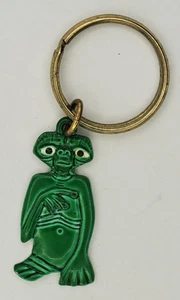 Vintage 80s ET The Extra Terrestrial One Sided Enameled Key Ring - Picture 1 of 4