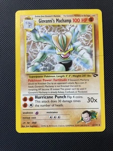 Pokémon Giovanni's Machamp 6/132 Gym Challenge Holo - MP - Picture 1 of 12