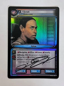 Autographed 2nd edition Star Trek ccg - Tuvok, Undercover FOIL  (Tim Russ) - Picture 1 of 1
