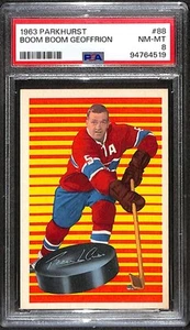 1963 Parkhurst #88 Bernie Geoffrion HOF PSA 8 NMMT C96387 - Picture 1 of 3