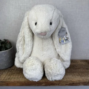 Jellycat Huge Bashful Cream Bunny - Large Off White Bunny - Big Rabbit Toy 50cm - Picture 1 of 12