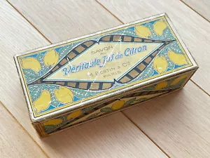 Ancienne boite de Savon au Véritable jus de Citron - M. Bertin & Cie Paris Nante - Foto 1 di 4