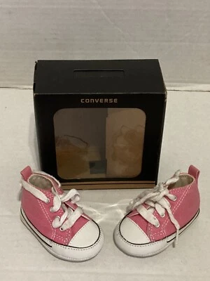Converse All Star Chuck Taylor Bebé Niña Rosa Cuna Primeros Zapatos EE. UU. Talla 1 s4 Foto 1 de 2