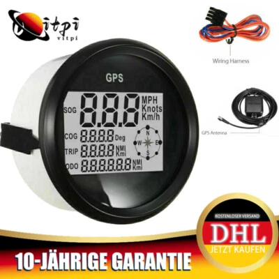 Digitaler GPS-Geschwindigkeitsmesser für Auto Boot mit Hintergrundbeleuchtung - Bild 1 von 4