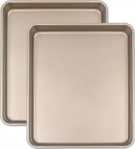 Toaster Oven Pans Set of 2, Shinsin 11-Inch Nonstick Baking Sheet Pans and Trays - Picture 1 of 12