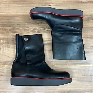 Jil Sander NAVY Leather Boot Women's 6 Color Black. - Picture 1 of 6