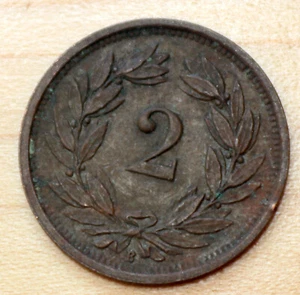 1925 Switzerland 2 Rappen - Picture 1 of 2