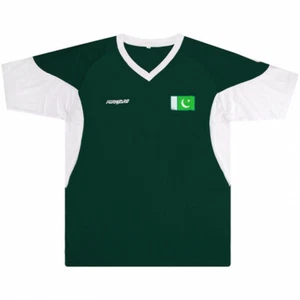 PAKISTAN 2014/15 HEIM (3XL, 2XL, XL, L) GRÜN WEISS STÜRMER FUSSBALLTRIKOT - Bild 1 von 3