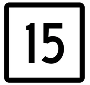 Connecticut State Highway 15 Sticker Decal R5062 Highway Route Sign - Picture 1 of 1