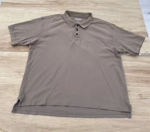 Polo Duluth Trading Co manica corta 100% cotone uomo marrone tg. 2XL - Foto 1 di 8