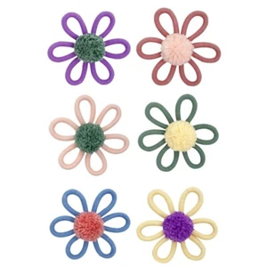 Colorful Handwoven Nursery Decors Flower Wall Hanging Nursery Art - Bild 1 von 8