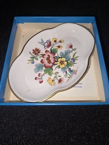 Coalport Bone China England Ming Rose Pin Ring Tray Mint - Picture 1 of 4
