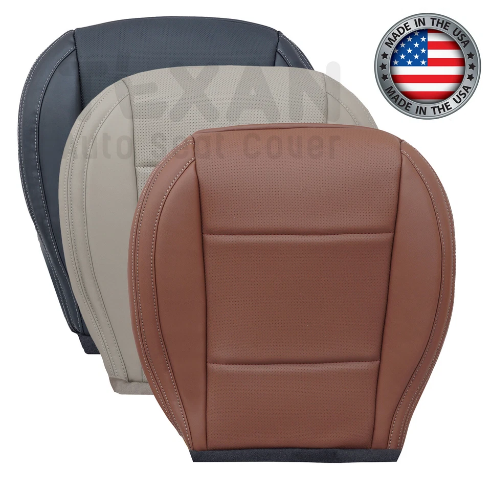 Cubierta de asiento perforada de cuero sintético para Subaru Outback/Legacy 2015 2016 2017 Foto 1 de 4