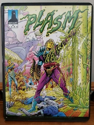 1993 Plasm #0 Premiere Edition  Binder 150 Cards Jim Shooter Hologram Card Comic - Image 1 of 4