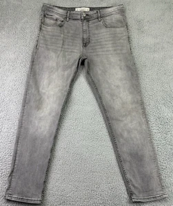 Akademiks Jeanius Herrenjeans 36x30 schwarz Denim konisches Bein selvedge - Bild 1 von 15