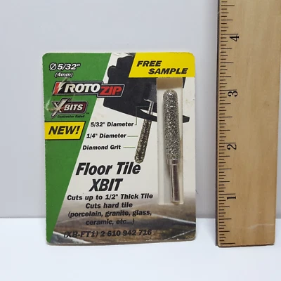 RotoZip XBITS 5/32" Shank XB-FT1 Porcelain Granite Glass Ceramic Hard Tile Bit - Image 1 of 4