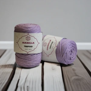 1 Gomitolo di Fettuccia Trapillo ISABELLA circa 350gr-55mt Color Lilla UNCINETTO - Picture 1 of 1