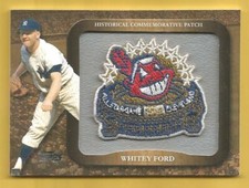 WHITEY FORD 2009 Topps Legends Commemorative Patch #LPR18 Yankees HOF'er