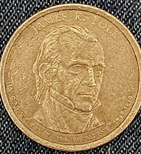 2009 P James K. Polk Presidential 1 Dollar US Coin 1845-1849 - Picture 1 of 6