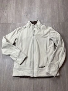 Marmot Women's Windstopper Jacket Size Small S Light Beige Full Zip Fleece Lined - Picture 1 of 6