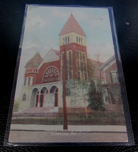 VINTAGE - PRESBYTERIAN CHURCH - DUNMORE PA - POST CARD - USED - Picture 1 of 2