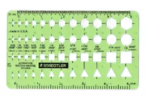 Staedtler Professional Sketch Master Stencil 977-135 - Foto 1 di 2